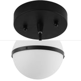 Mango 8" Modern Minimalist Globe LED Pendant Light