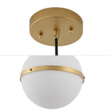 Mango 8" Modern Minimalist Globe LED Pendant Light