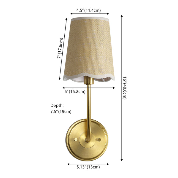Dimension Image Brass Gold/Brown / 1-Light