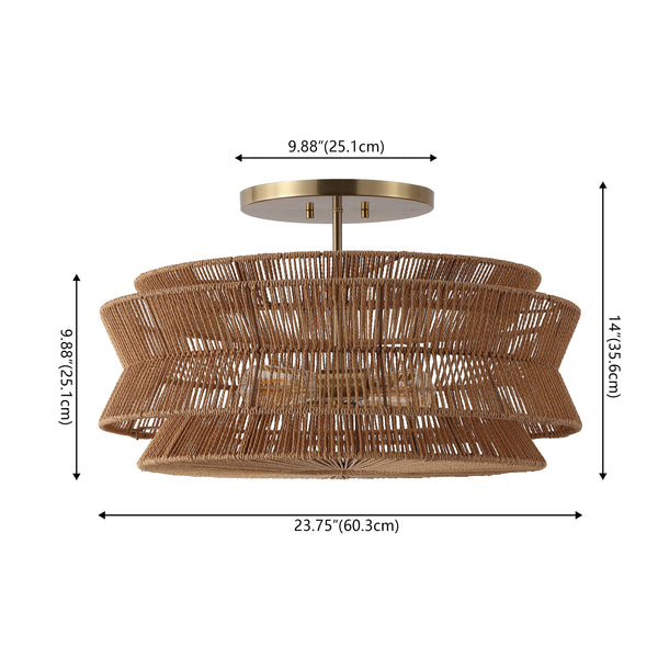 Dimension Image Brown/Brass Gold