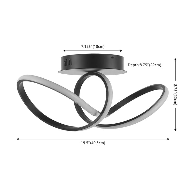 Dimension Image Black / 1 Light