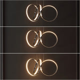 Mikeru 24" 1-Light Contemporary Minimalist Aluminum Ribbon Integrated LED Pendant