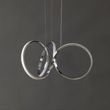 Mikeru 24" 1-Light Contemporary Minimalist Aluminum Ribbon Integrated LED Pendant