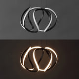 Euphoria 18.5" Contemporary Designer Aluminum/Iron Scribble Integrated LED Pendant Light