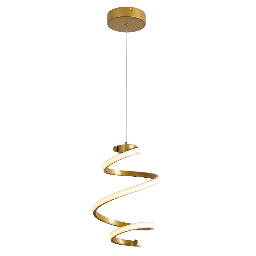 Whirl Modern Minimalist Aluminum/Iron Abstract Integrated LED Pendant