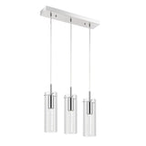 Mium Modern Style Iron/Crystal/Glass Integrated LED Linear Pendant