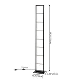 Addlon 59.3" Minimalist Modern Iron Ladder Dimmable Integrated LED Floor Lamp