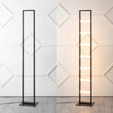 Addlon 59.3" Minimalist Modern Iron Ladder Dimmable Integrated LED Floor Lamp