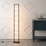 Addlon 59.3" Minimalist Modern Iron Ladder Dimmable Integrated LED Floor Lamp