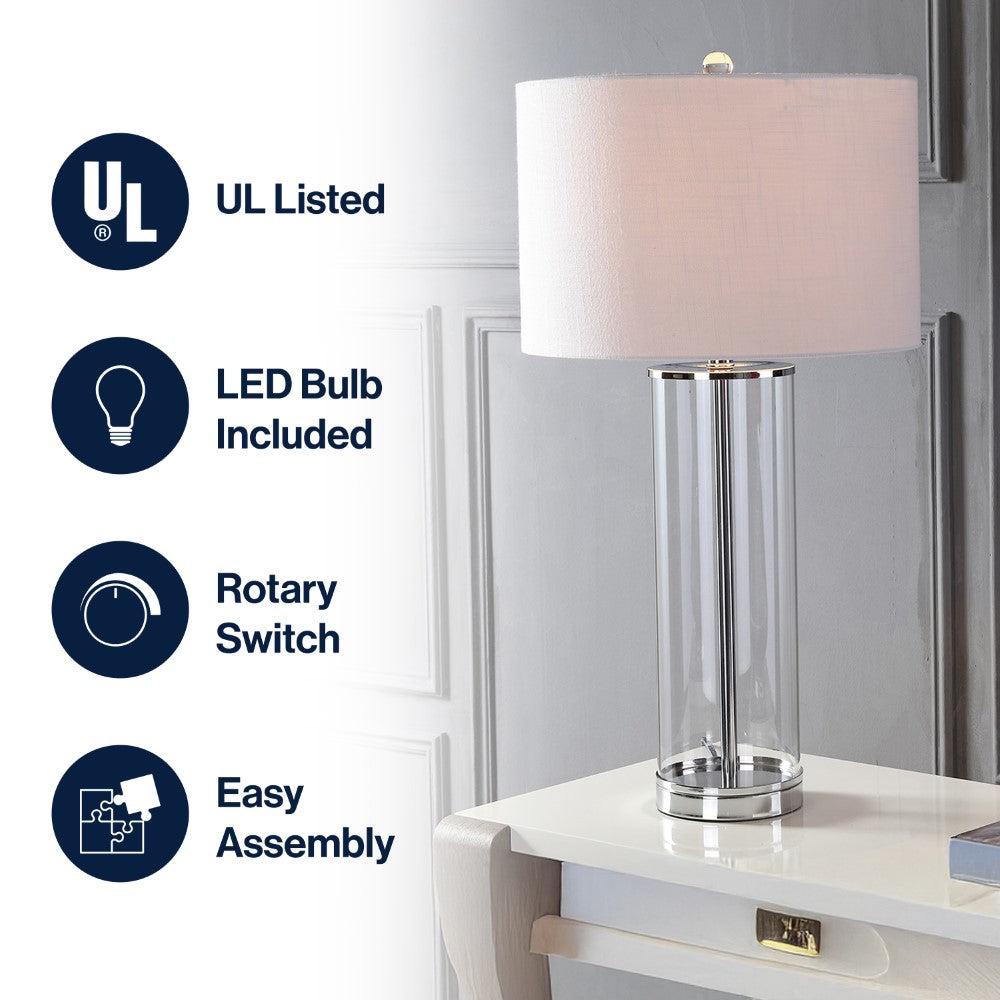 Saul 29" Glass LED Table Lamp