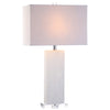 White Alabaster/Clear