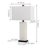 Paxton 27" Alabaster LED Table Lamp