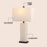 Paxton 27" Alabaster LED Table Lamp