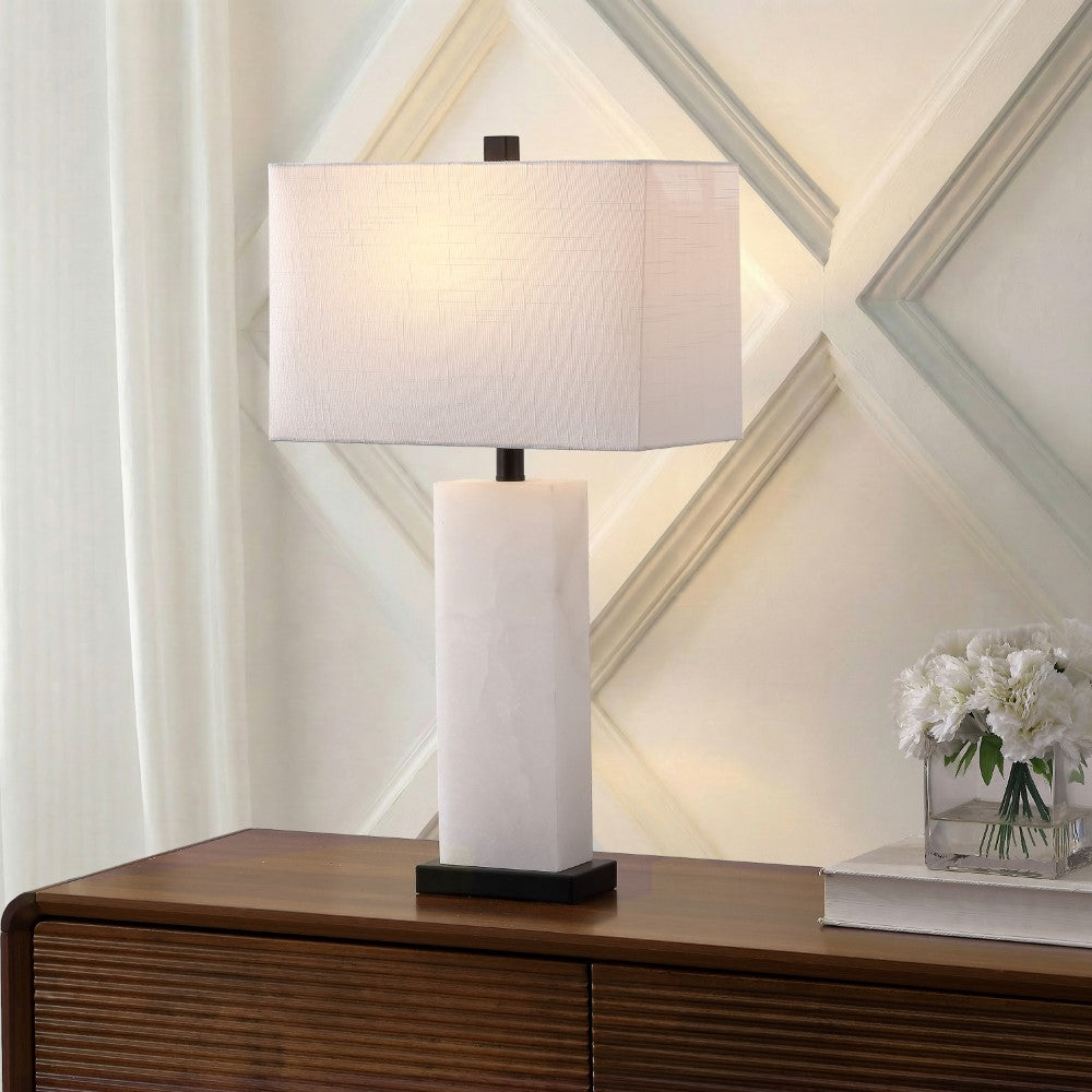 Paxton 27" Alabaster LED Table Lamp