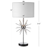 Jazmine 31.5" Metal/Marble LED Table Lamp, Set of 2