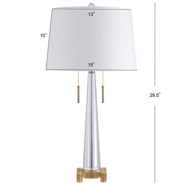 Dimension Image Clear/Brass Gold