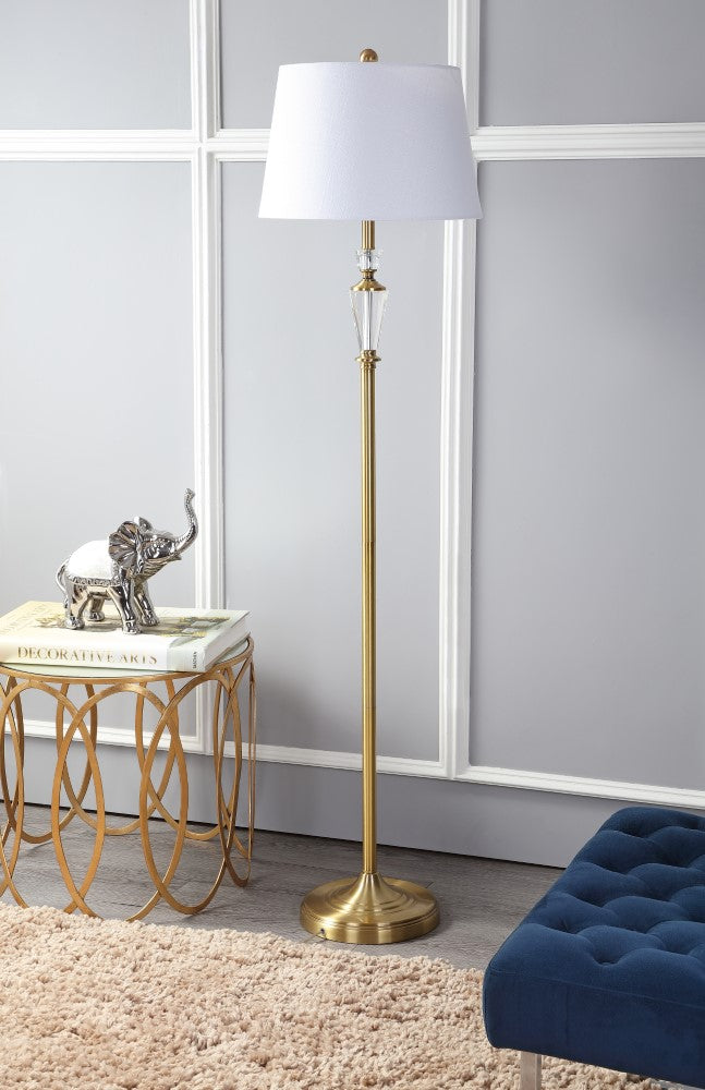 Saul 61" Crystal / Metal LED Floor Lamp