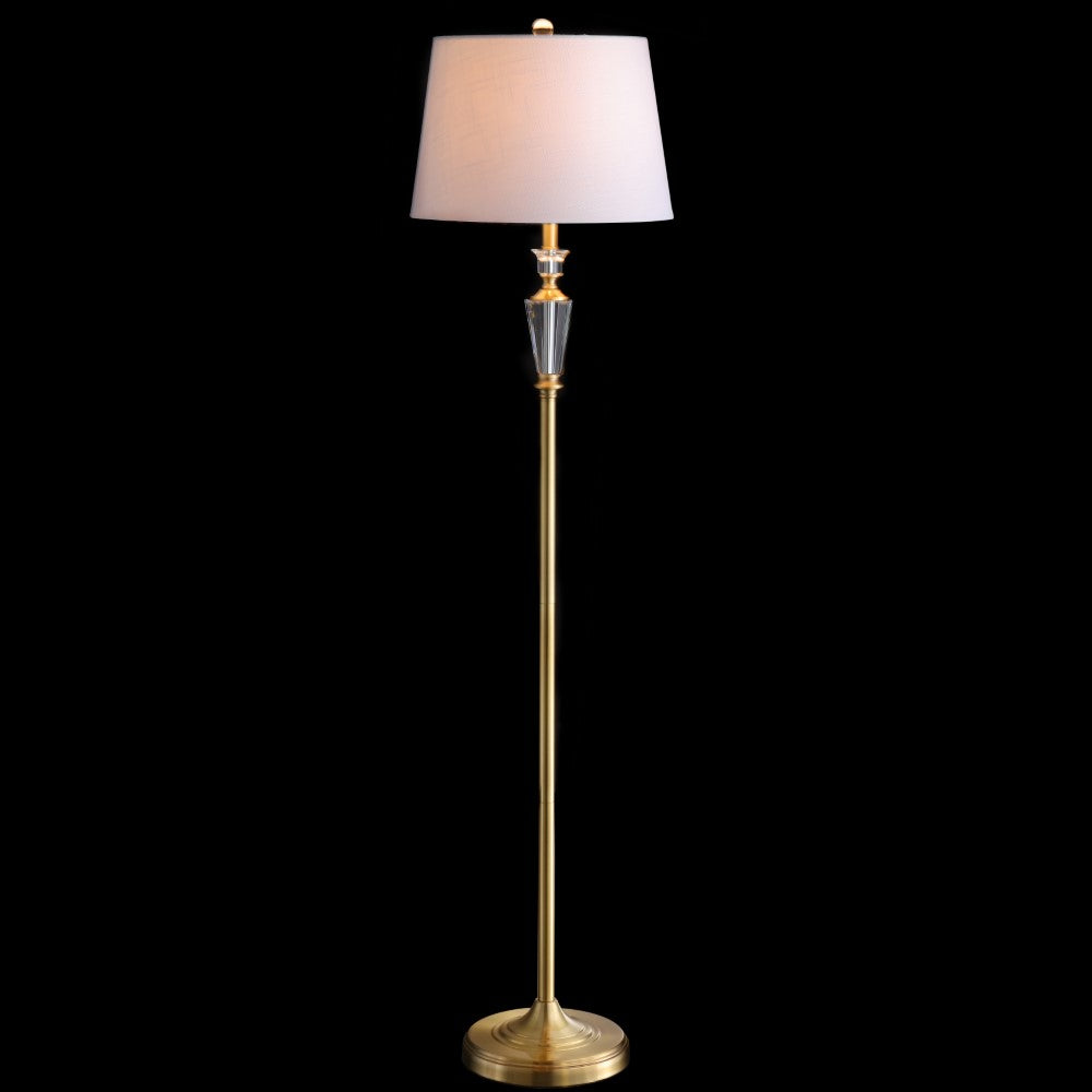 Saul 61" Crystal / Metal LED Floor Lamp