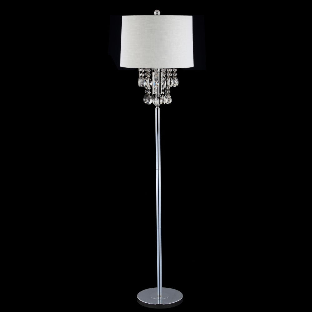 Layla 61" Crystal / Metal LED Floor Lamp