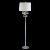 Layla 61" Crystal / Metal LED Floor Lamp