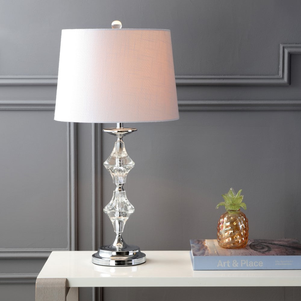 Elaine 27.5" Crystal LED Table Lamp, Set of 2