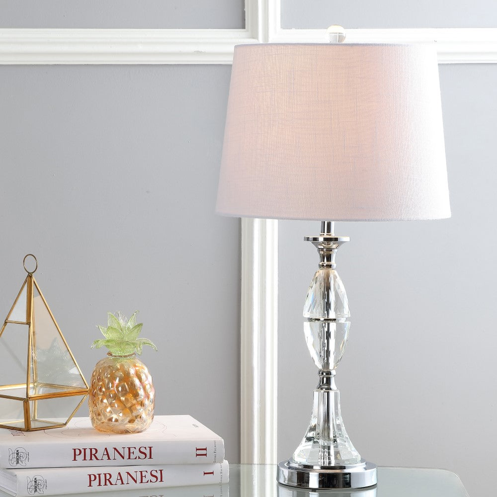 Pablo 25.5" Crystal LED Table Lamp, Set of 2