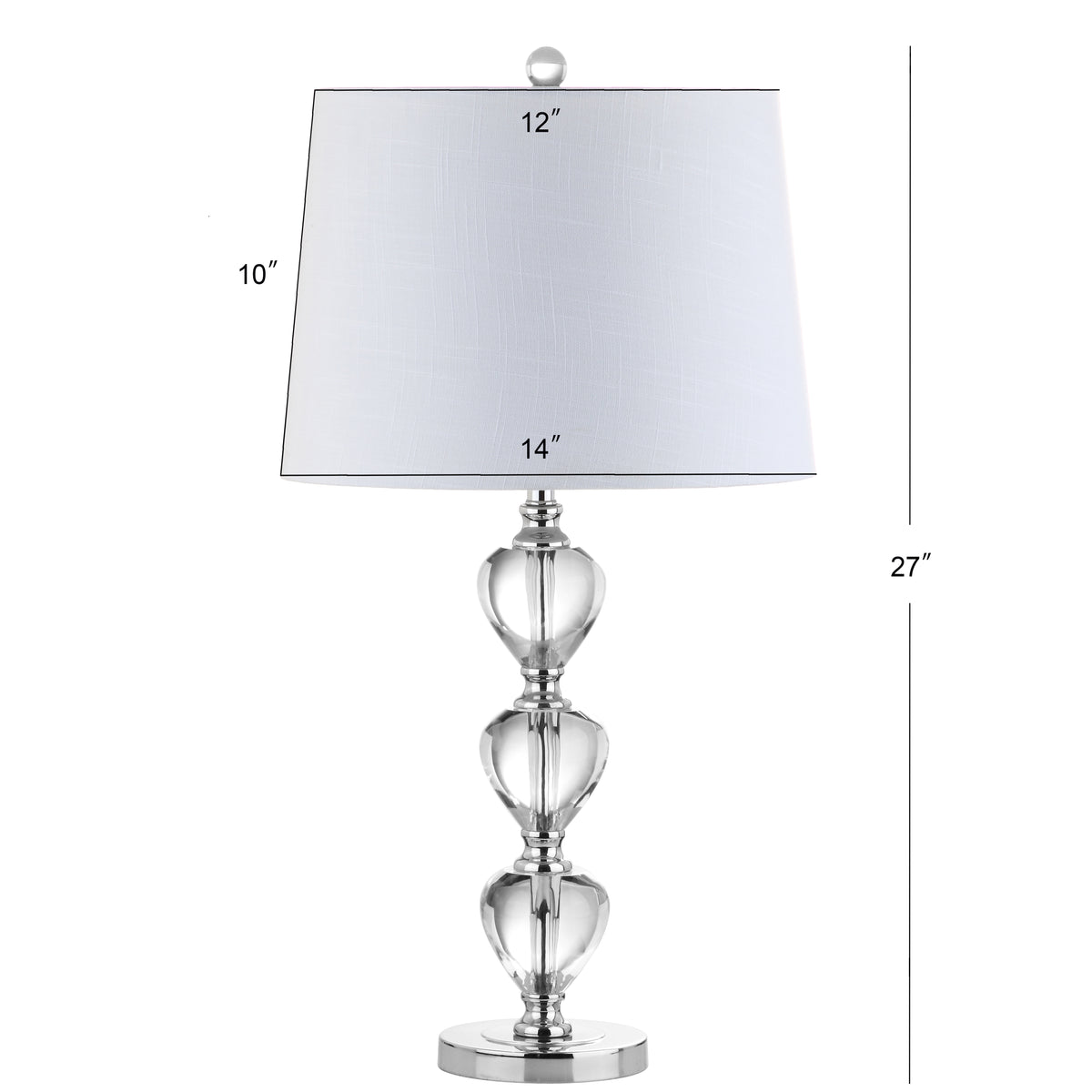 Nathan 27" Crystal LED Table Lamp