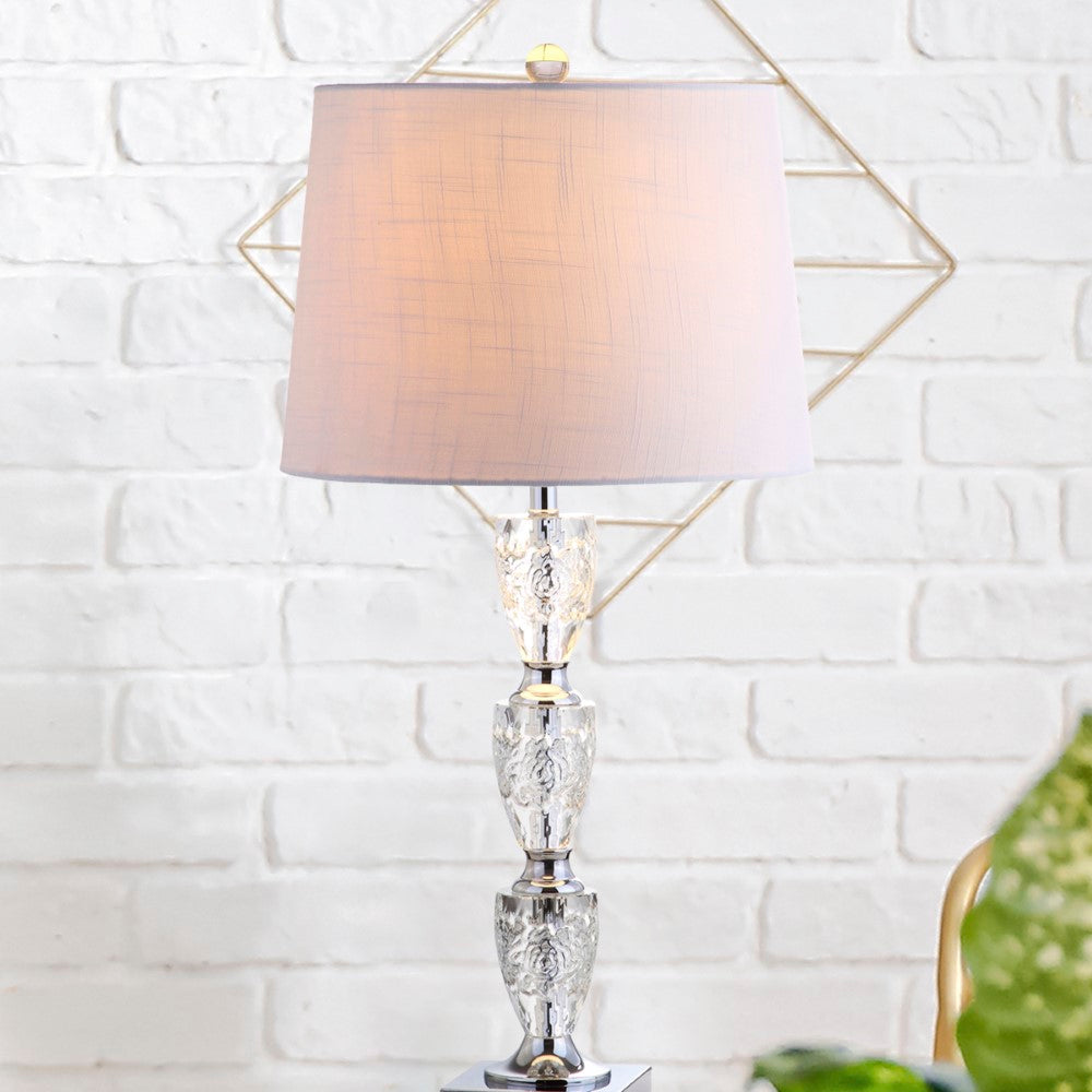 Malik 28" Crystal LED Table Lamp
