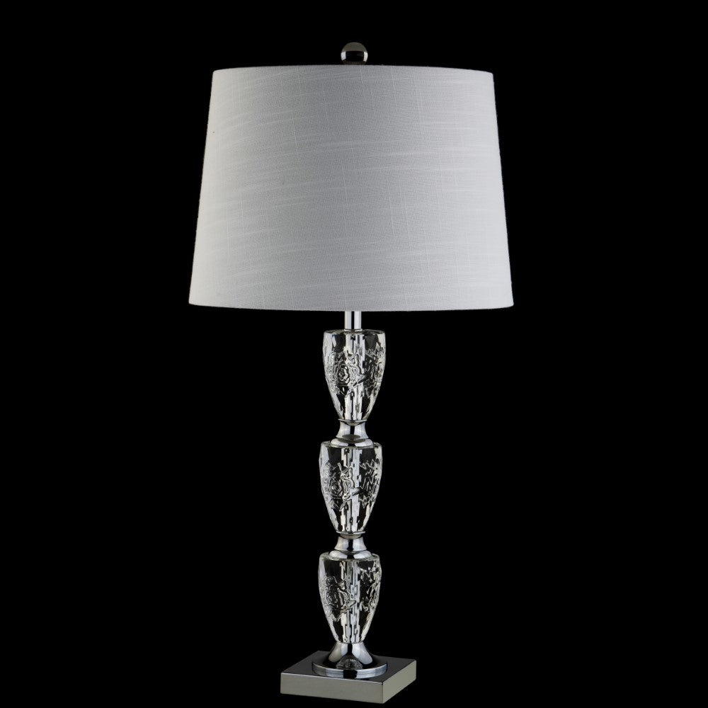 Malik 28" Crystal LED Table Lamp