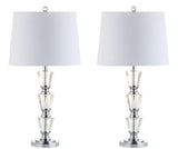 Carmelo 27" Crystal LED Table Lamp, Set of 2