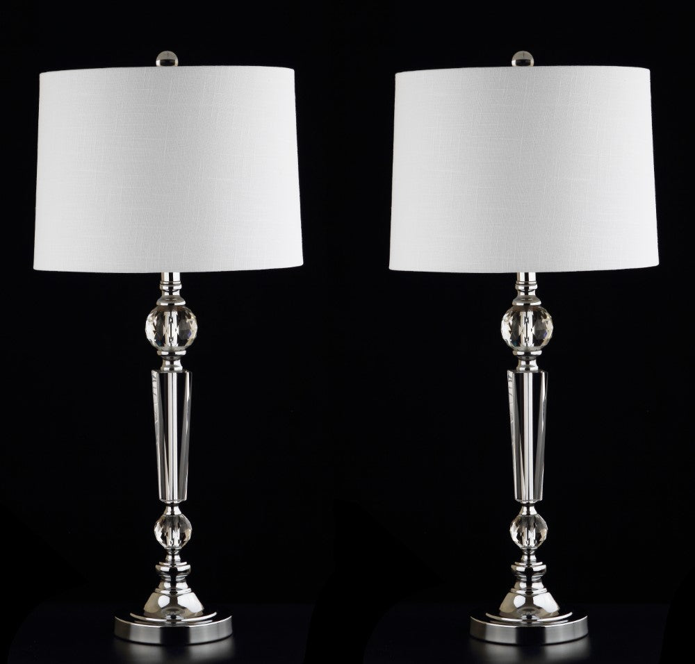 Oakley 29.5" Crystal LED Table Lamp, Set of 2