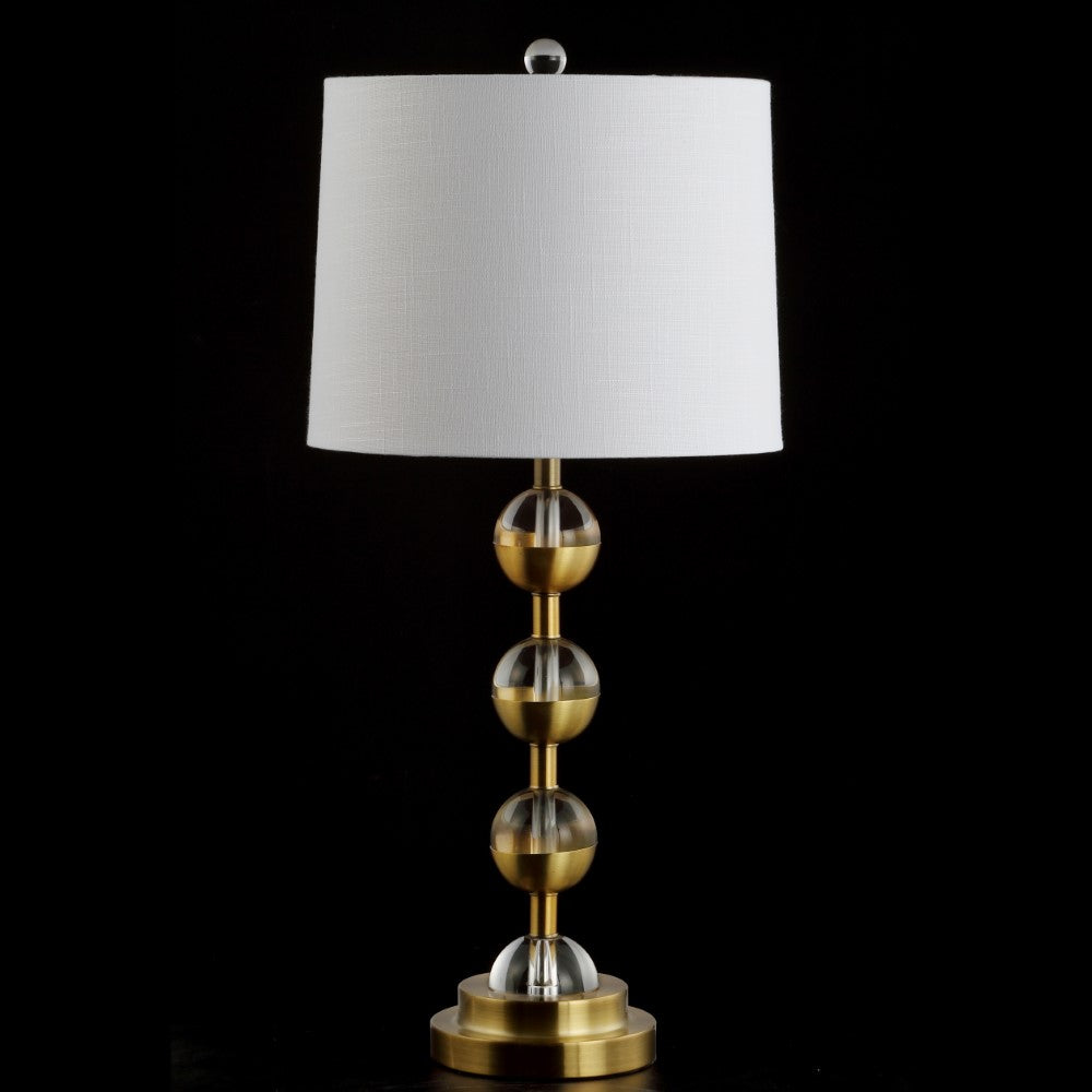 Zoe 27.5" Crystal LED Table Lamp, Set of 2