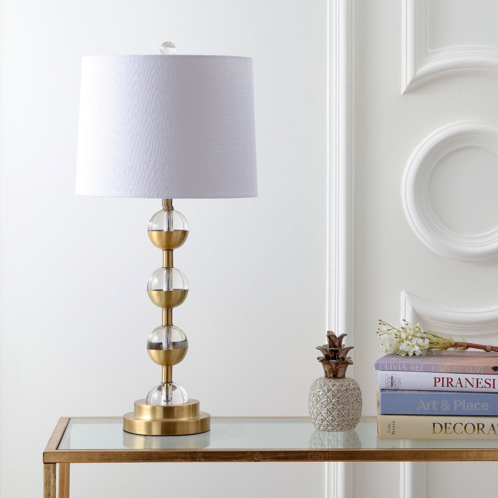 Zoe 27.5" Crystal LED Table Lamp, Set of 2