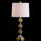 Zoe 27.5" Crystal LED Table Lamp, Set of 2