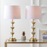 Zoe 27.5" Crystal LED Table Lamp, Set of 2