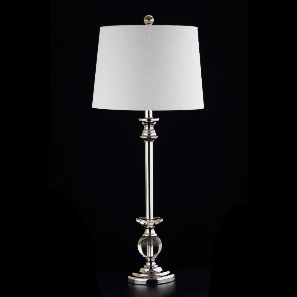 Pedro 33" Crystal/Metal LED Table Lamp, Set of 2