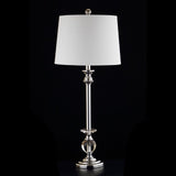 Pedro 33" Crystal/Metal LED Table Lamp, Set of 2