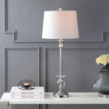 Pedro 33" Crystal/Metal LED Table Lamp, Set of 2