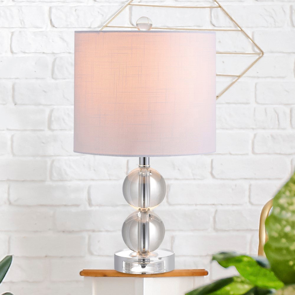 David 17.5" Crystal LED Table Lamp