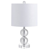 David 17.5" Crystal LED Table Lamp