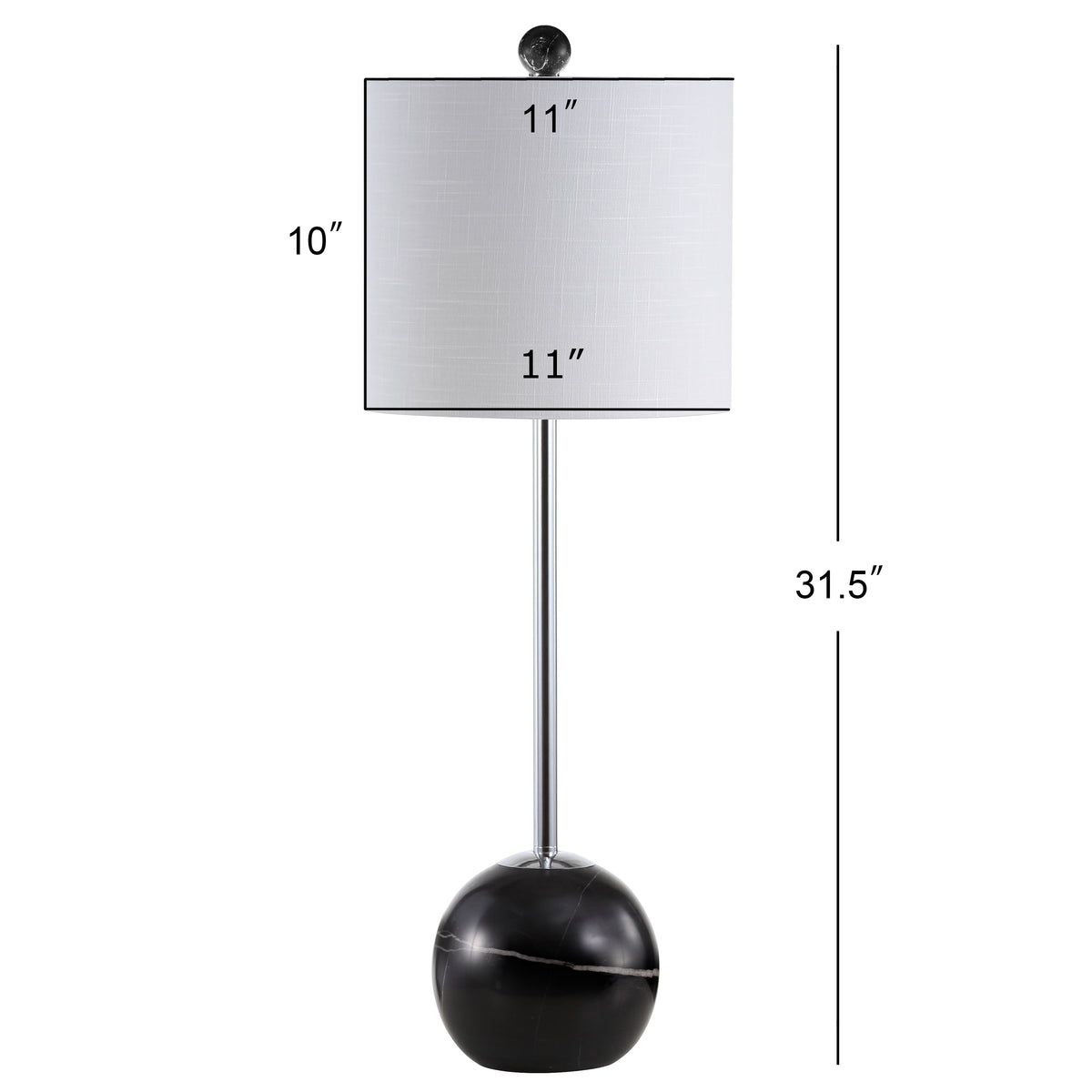 Vienna 31.5" Marble Sphere LED Table Lamp