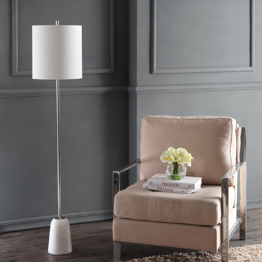 Karlie 62.5" Marble/Metal LED Floor Lamp