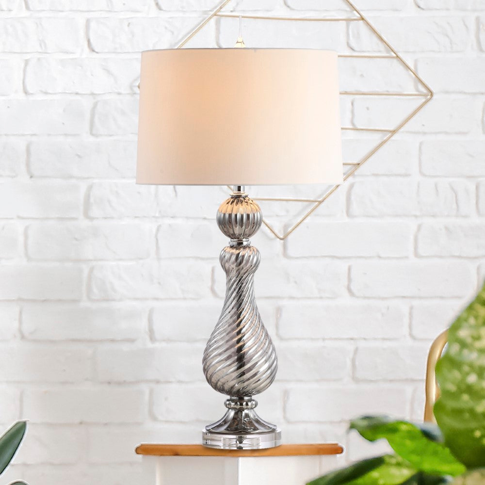 Gide 32" Swirled Crystal/Glass LED Table Lamp