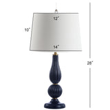 Camden 28" Glass/Metal LED Table Lamp
