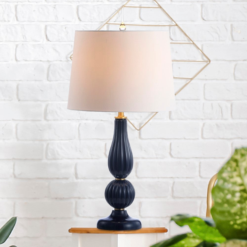 Camden 28" Glass/Metal LED Table Lamp