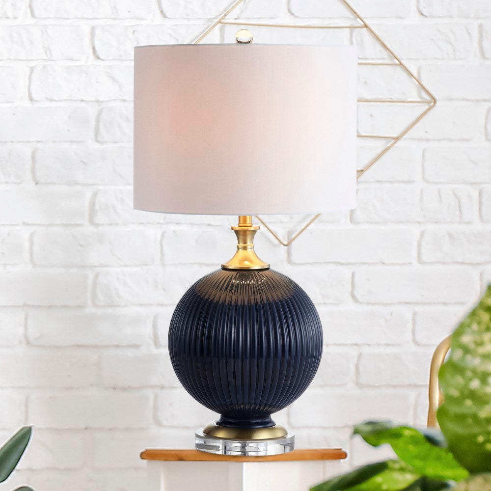 Lapu 26.5" Glass/Crystal LED Table Lamp