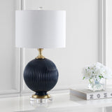 Lapu 26.5" Glass/Crystal LED Table Lamp