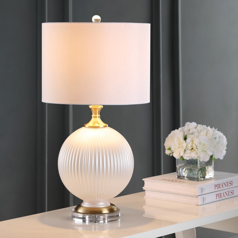 Lapu 26.5" Glass/Crystal LED Table Lamp