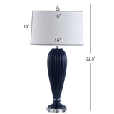 London 32.5" Glass/Crystal LED Table Lamp
