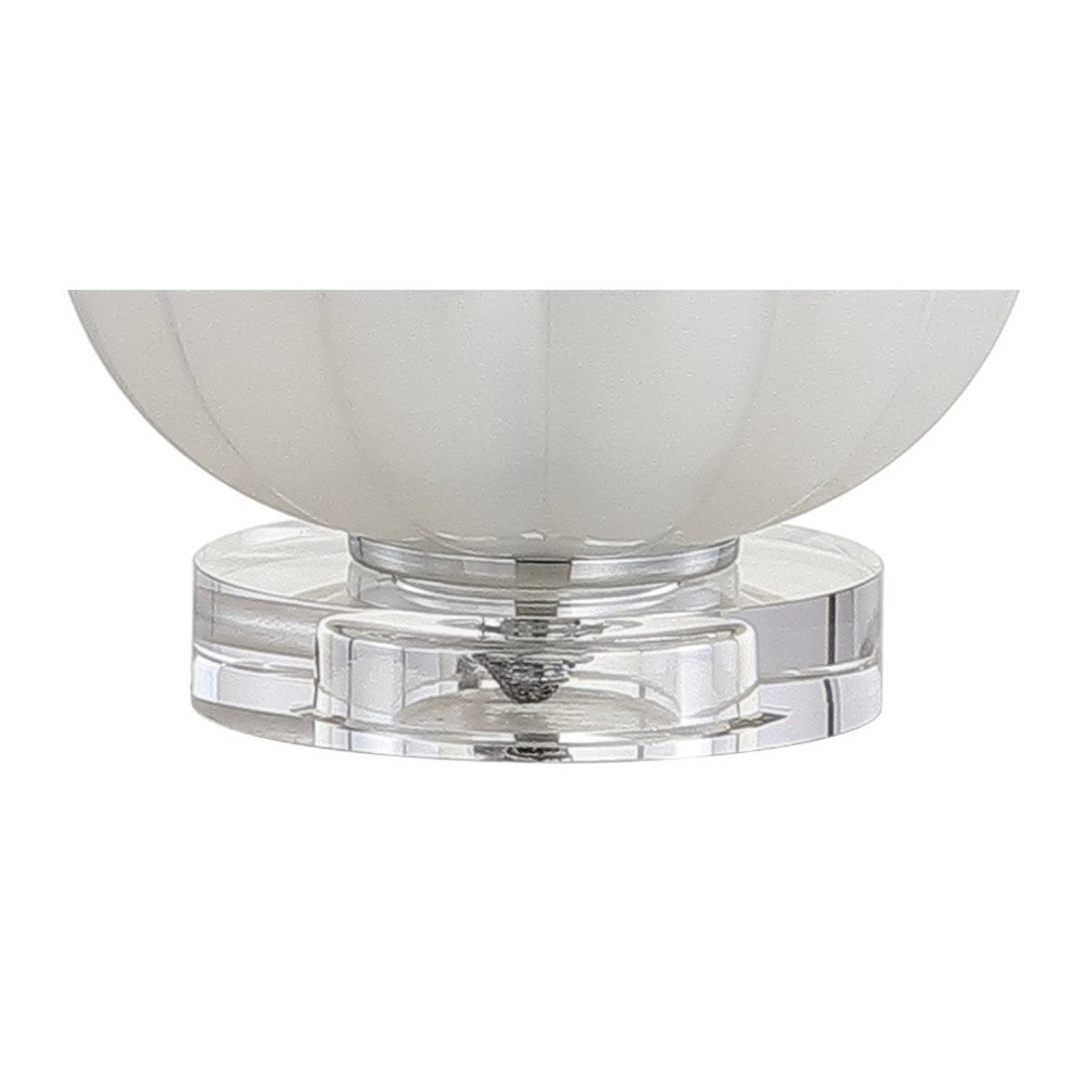 Broadway 17.5" Glass/Crystal LED Table Lamp